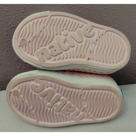 Native Shoes Child Junior Jefferson Water Shoe Lt Pink Size C4 - Picture 6 of 7